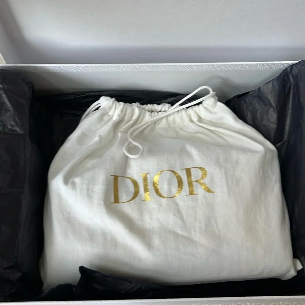 ⭐️ Dior Lady D-Joy Cannage Quilted Denim Medium - Picture 15 of 16